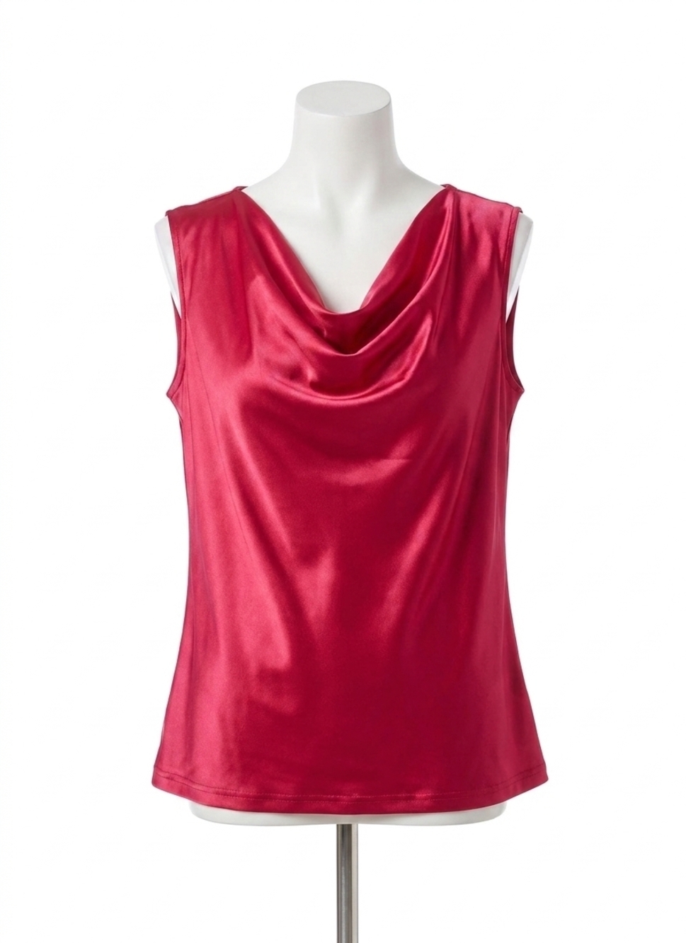 NEW LYSSE freida draped top in cherry